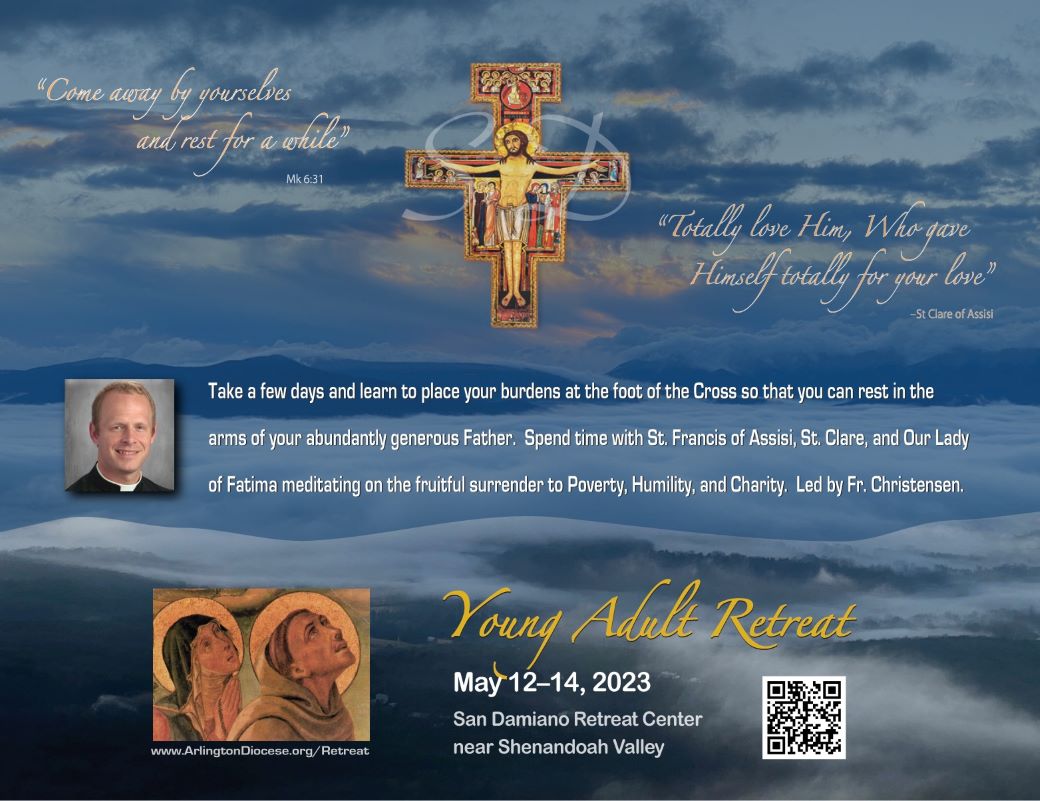 Young Adult Retreat flyer - May 2023 
